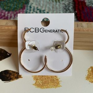 BCBGeneration Gold Hoop Earrings
